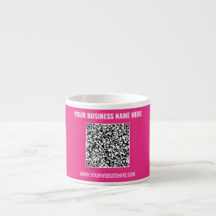 Your QR Code Business Mug Custom Text and Colors