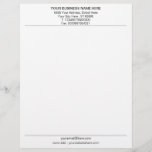 Your QR Code Business Name Address Info Letterhead<br><div class="desc">Your Colors - Simple Personalized Business Office Letterhead with QR code - Add Your QR code ( BACK SIDE ) - Image or Logo - Photo / Business Name - Company / Address - Contact Information - Resize and move or remove and add elements / image / text with customization...</div>