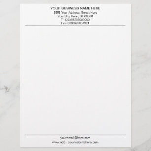 Your QR Code Business Name Address Info Letterhead