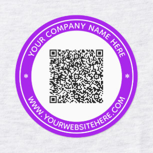 Your QR Code Business Product Labels Template