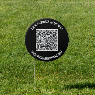 Your QR Code Business Promo Outdoor Sign Template