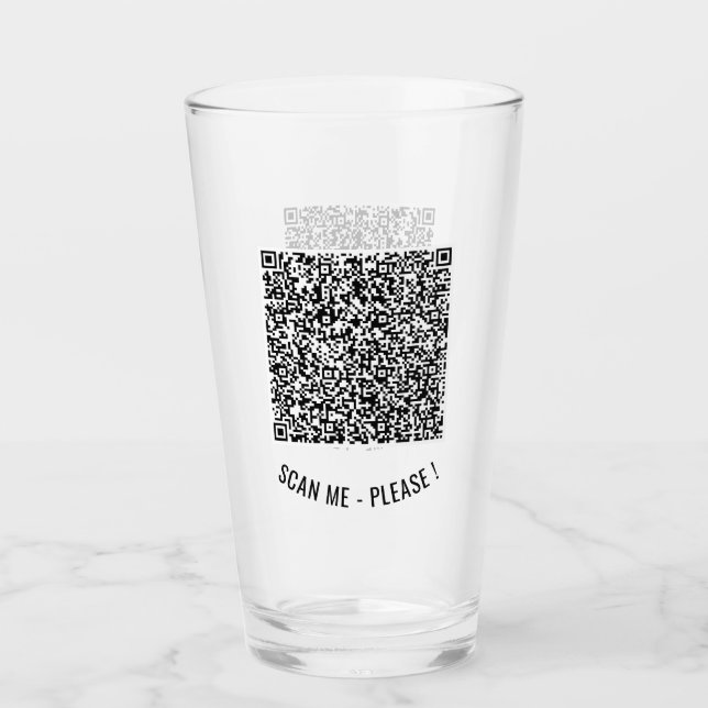 Your QR Code Business Promotional Glass Template (Front)