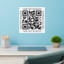 Your QR Code Business Promotional Marketing Square Wall Decal