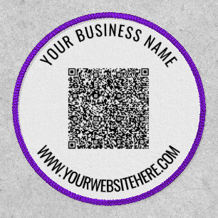 Your QR Code Business Promotional Patch Example