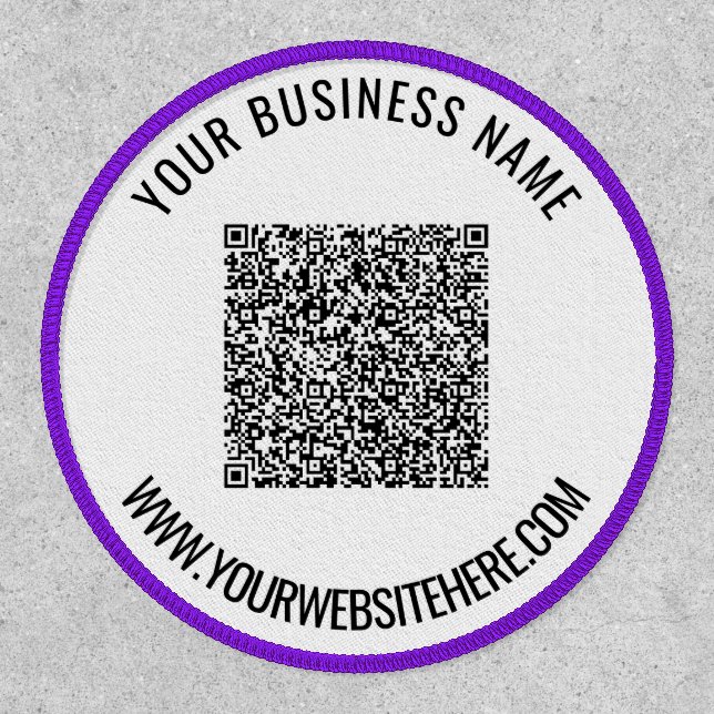 Your QR Code Business Promotional Patch Example (Front)