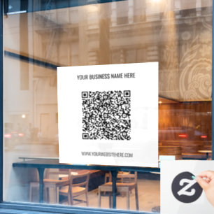 Your QR Code Business Promotional Window Clings