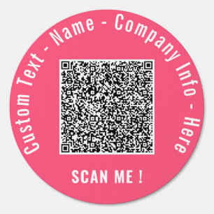 Your QR Code Business Sign Template Custom Text