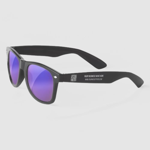 Your QR Code Business Text Promotional Sunglasses