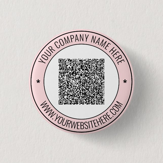 Your QR Code Button with Custom Text and Colors (Front)