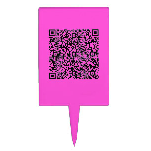 Your QR Code Cake Topper Template Choose Color