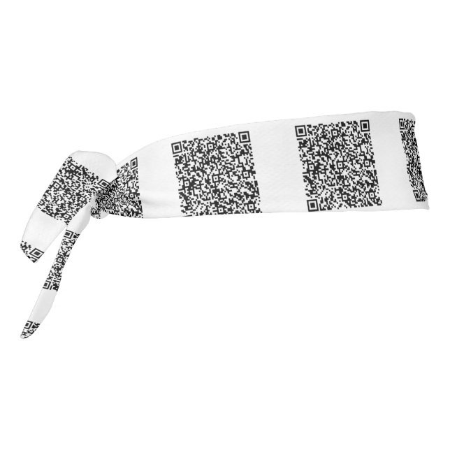 Your QR Code Custom Color Tie Headband (Rotate 270)