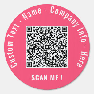 Your QR Code Custom Text and Colors Business Sign