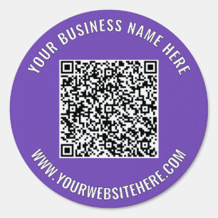 Your QR Code Custom Text and Colors Business Sign