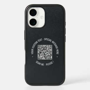 Your QR Code Custom Text and Colors iPhone Case
