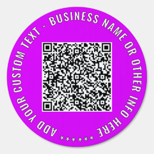 Your QR Code Custom Text and Colors Outdoor Sign