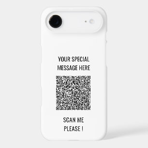 Your QR Code Custom Text and Colors Personalized iPhone 17 Air Case