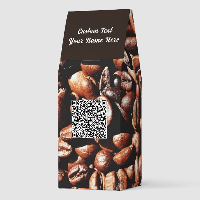 Your QR Code Custom Text Aromatic Roasted Coffee (Back)