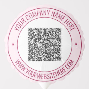 Your QR Code Custom Text Balloon Choose Colors