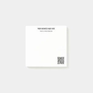 Your QR Code Custom Text Business Post-it® Notes