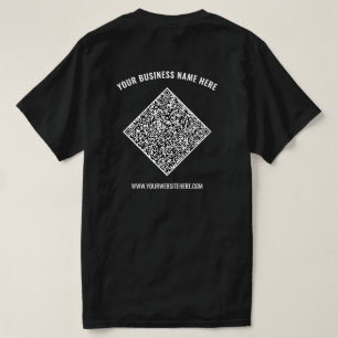 Your QR Code Custom Text Business T-Shirt Template