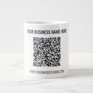 Your QR Code Custom Text Coffee Mug Template