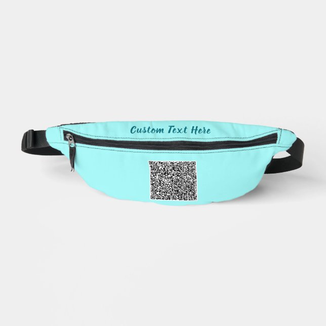 Your QR Code Custom Text Fanny Pack Choose Colors (Front)