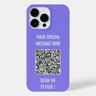 Your QR Code Custom Text iPhone Case Choose Colors