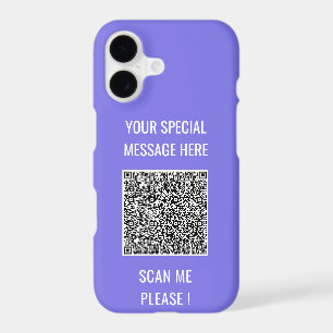 Your QR Code Custom Text iPhone Case Example