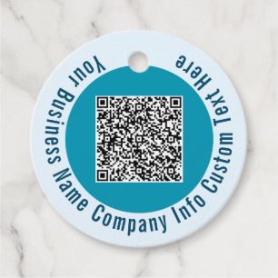 Your QR Code Custom Text Personalized Gift Tags