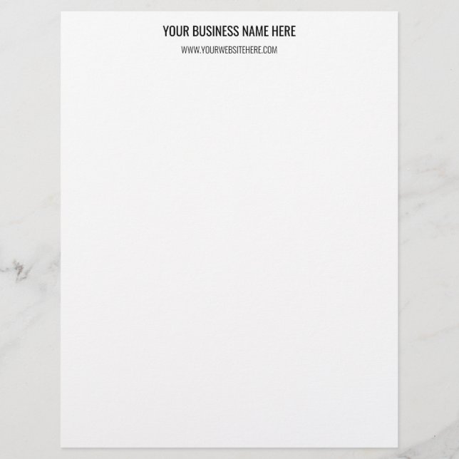 Your QR Code Custom Text Personalized Letterhead (Front)