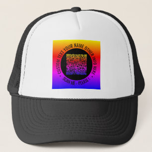 Your QR Code Custom Text Personalized Trucker Hat