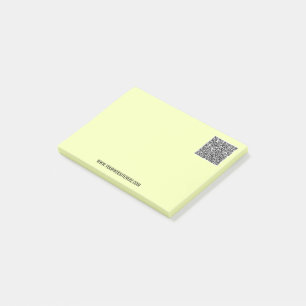 Your QR Code Custom Text Post-it® Notes Example