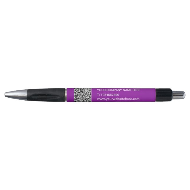 Your QR Code Custom Text Promotional Business Pen (Front)