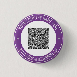 Your QR Code Custom Text Promotional Button