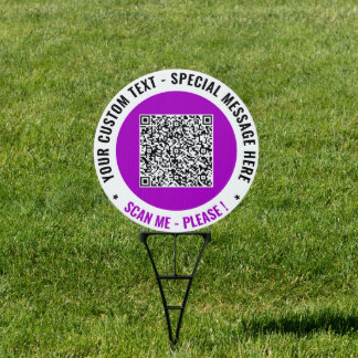 Your QR Code Custom Text Promotional Outdoor Sign