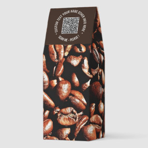 Your QR Code Custom Text Roasted Coffee Example