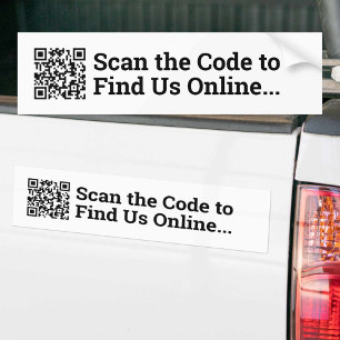 Your QR Code Design Bumper Sticker