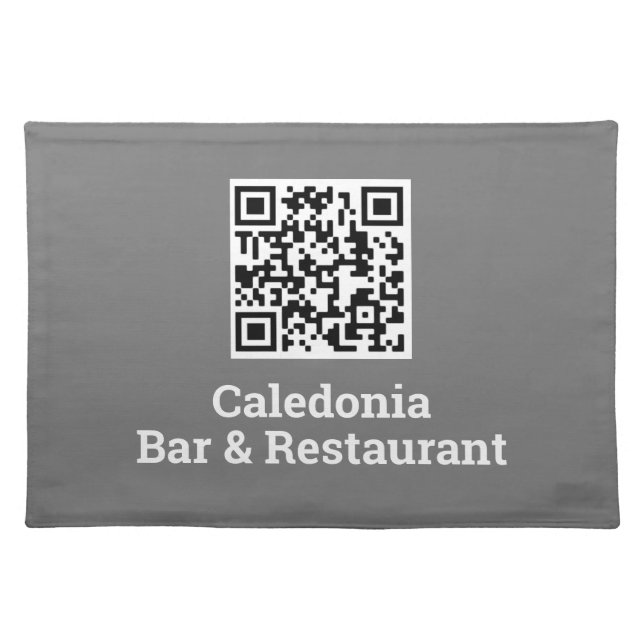 Your QR Code Design Cloth Placemat (Front)