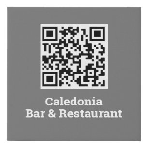 Your QR Code Design Faux Canvas Print