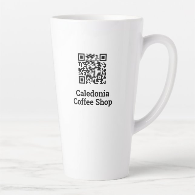 Your QR Code Design Latte Mug (Right)