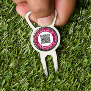 Your QR Code Divot Tool Golf Ball Marker Example