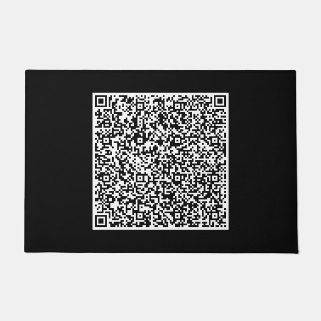 Your QR Code Doormat Template Custom Color (Front)