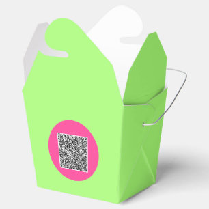 Your QR Code Favor Boxes Template Custom Color