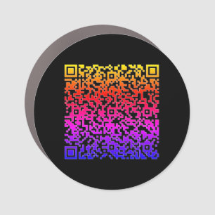 Your QR Code Funny Car Magnet Custom Colors