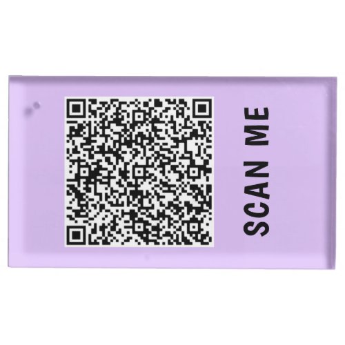 Your QR Code Info and Colors Place Card Holder