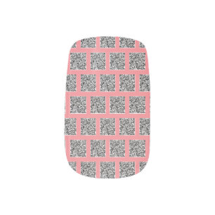 Your QR Code Info Color Personalized Minx Nail Art