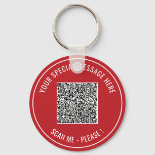 Your QR Code Info Colors Surprise Keychain Gift