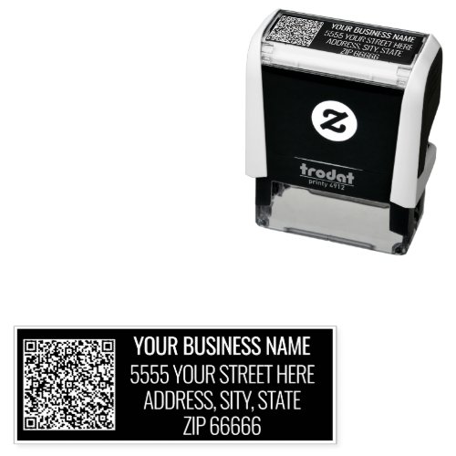 Your QR Code Info Name Address Personalized Stamp