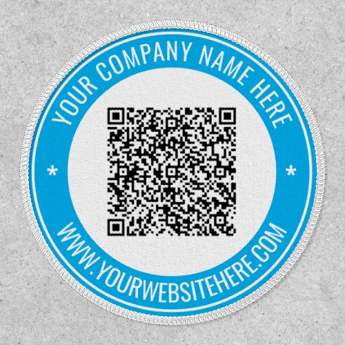 Your QR Code Info Name Website Colors Patch