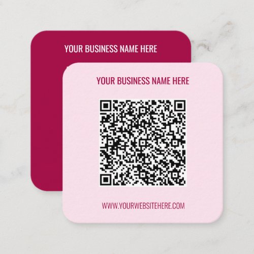 Your QR Code Info Name Website Info Business Card
